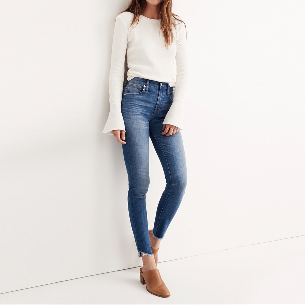 Madewell 10" High-Rise Skinny Jeans: Tulip-Hem Edition